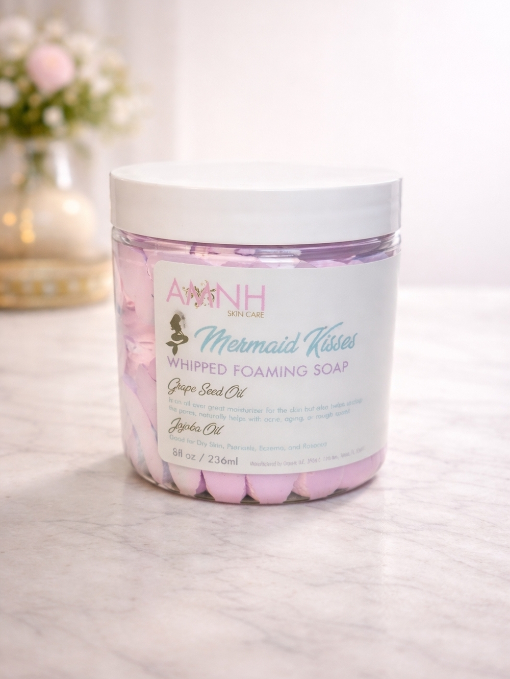 Aminnah Mermaid Kisses Whipped Foaming Soap - Pink